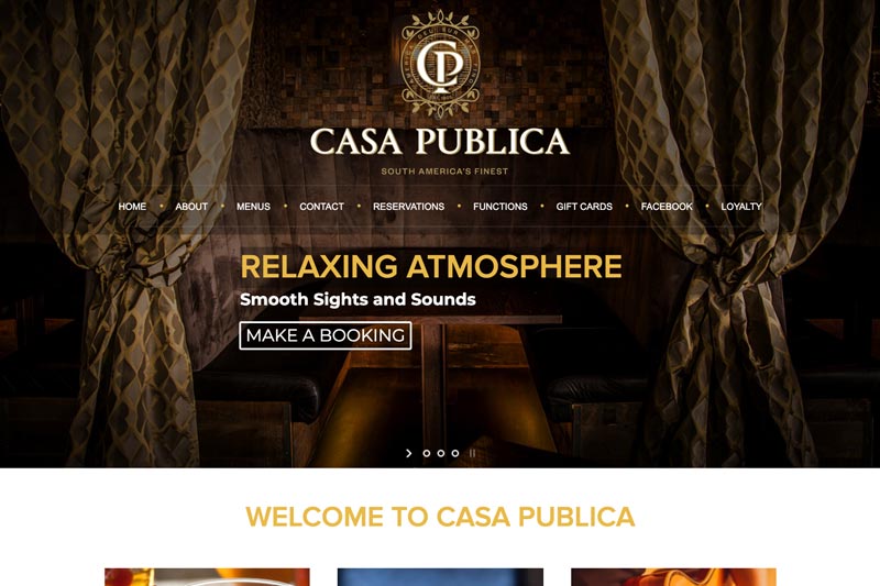 Casa Publica Website build and design