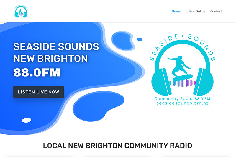 Seaside Sounds Radio Station New Brighton NZ | Website design and build